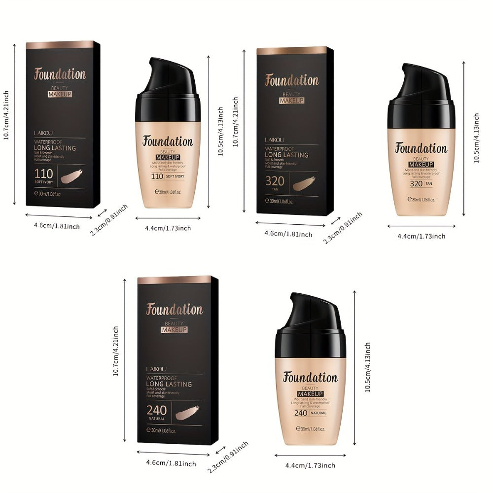 30ml Pump Liquid Foundation Multipack with Soft Ivory, Natural or Tan 3- and 5-Bottle Options — image 6