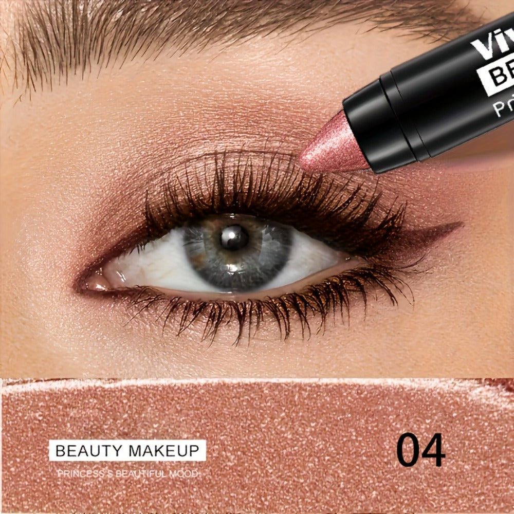Eyeshadow Sticks 7-Piece Set Pop Color Matte, Easy Apply Smoky Eye Makeup Pencils with Eyebrow Pencil — image 7