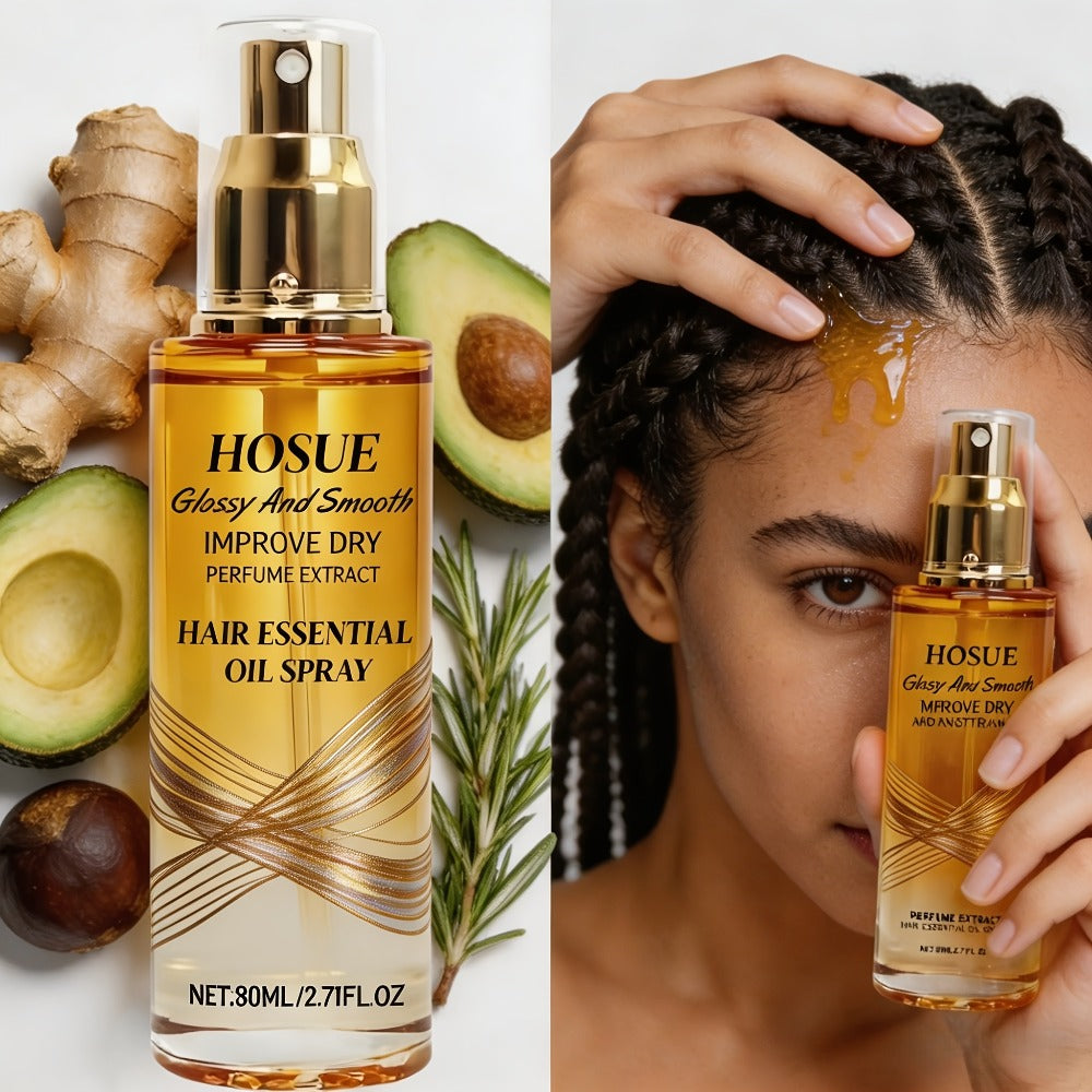 Anti-Frizz Hair Essential Oil Spray Smoothing & Conditioning Treatment for Dry, Damaged & Frizzy Hair — image 3