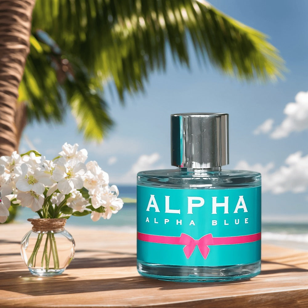 Perfume for Women Alpha Blue 100ml EDT Spray with a Sweet Floral Fragrance Profile in a Distinctive Bottle Presentation — ima