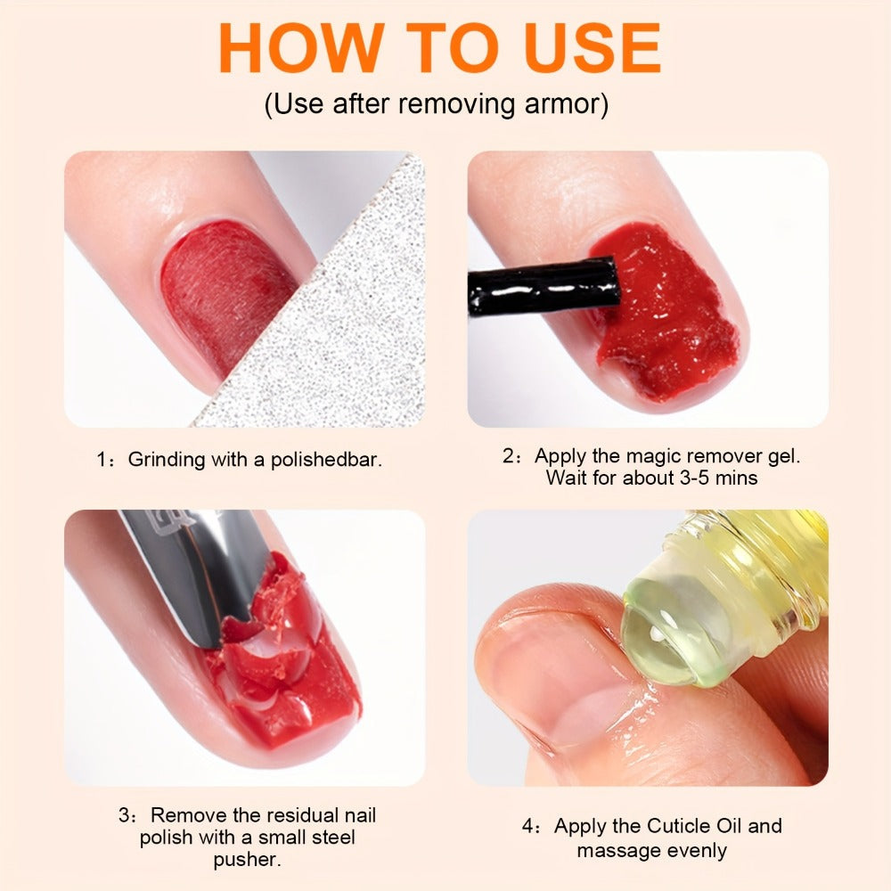 Cuticle Oil Set 6 Scents with Jojoba Oil Grape Seed Oil & Vitamin E – Paraben-Free Plant-Based Daily Nail Treatment for Dry D