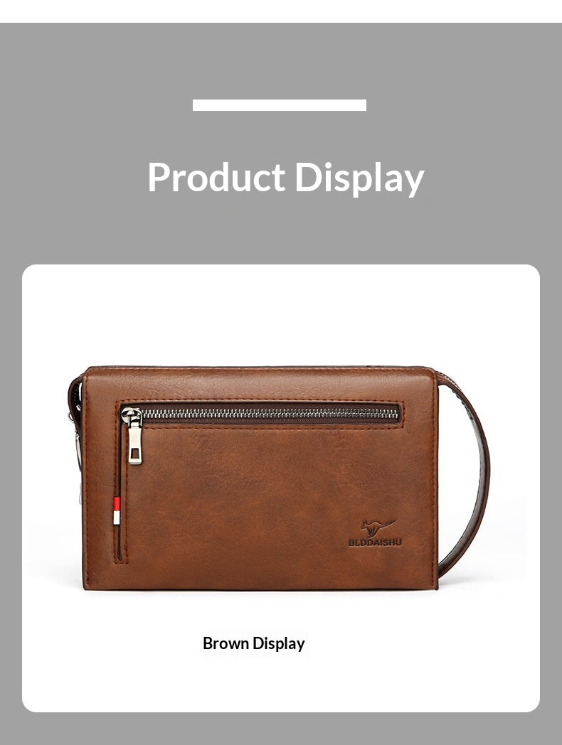 New Mens Wallet With A Combination Lock And Clutch Design