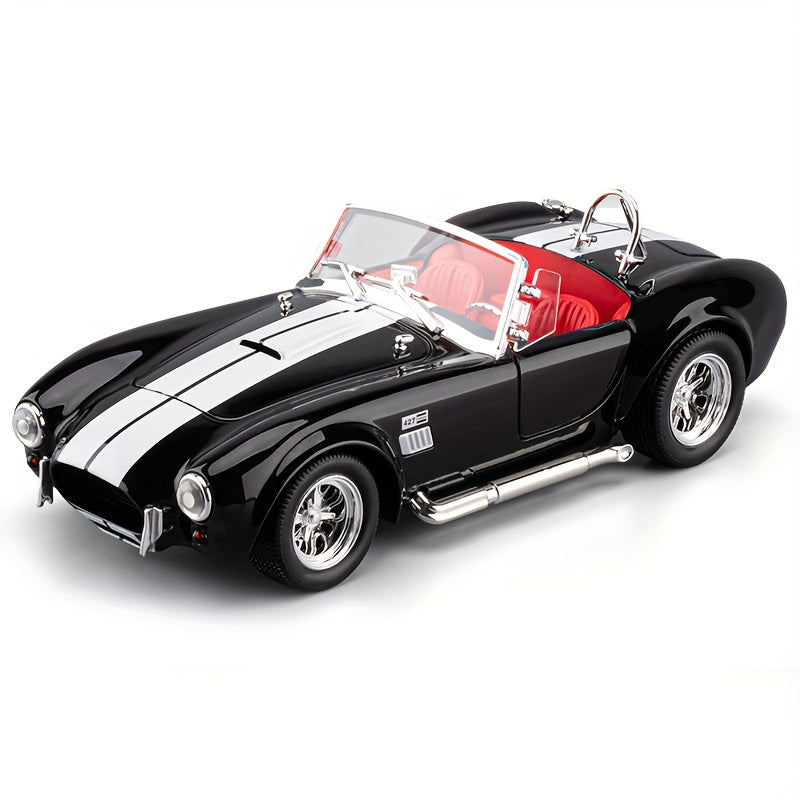 Shelby Cobra 1:22 Scale Zinc Alloy Diecast Model Car, Collector-Grade Exhibition-Quality Replica with Openable Doors — image 