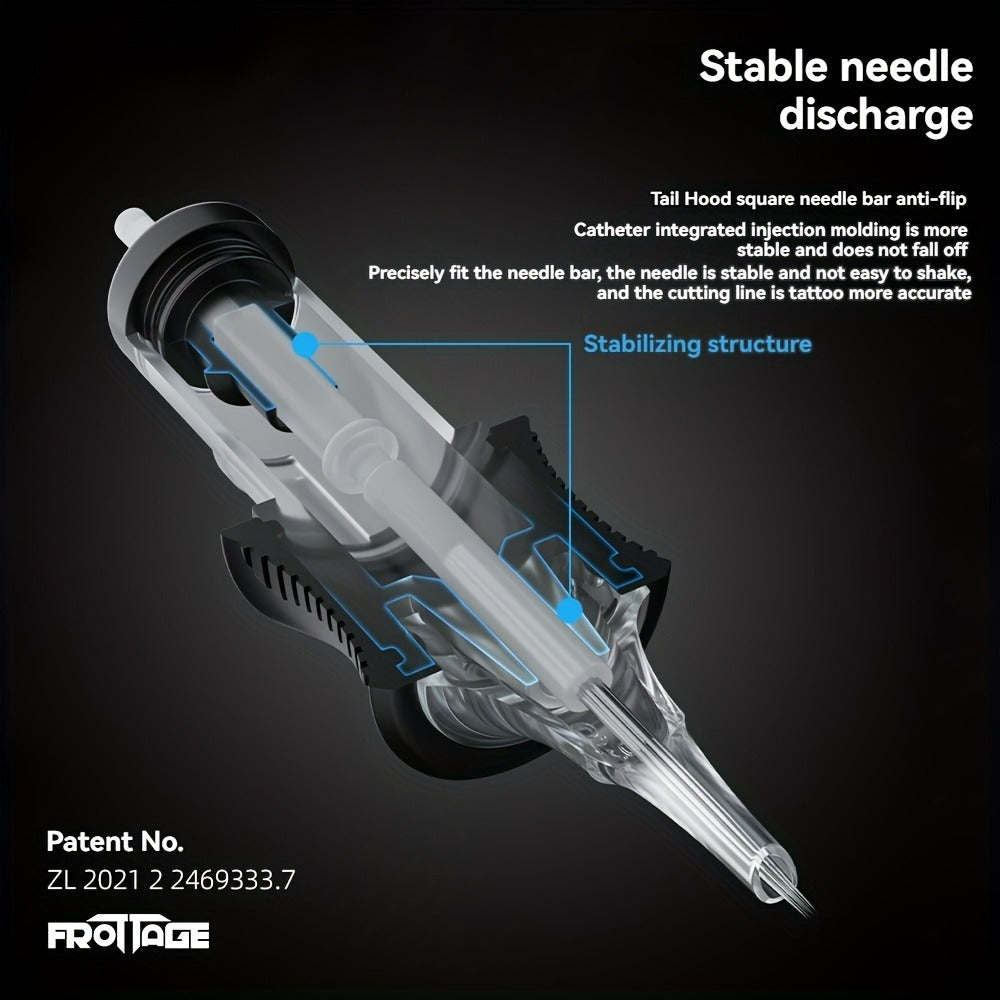 Tattoo Cartridge Needles with Frotage Label, 26 Retained RL RLT RS CM and M1 Cartridge Size Options — image 9