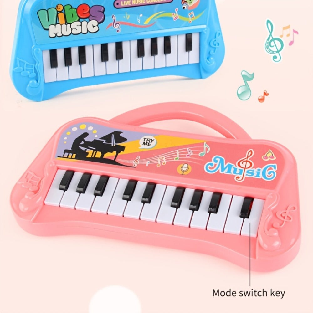 Kids Mini Piano Keyboard 13 Keys, Portable Electronic Music Toy for Toddlers with the Listed Color, Size or Set Options for E