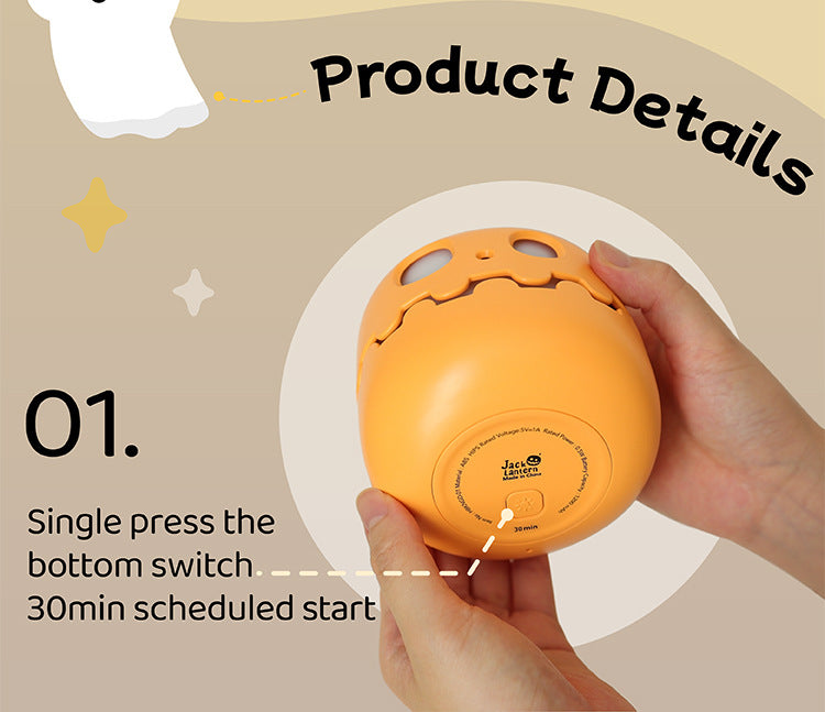 Pumpkin Lamp Bedside Halloween Funny Decoration Ambience Light For Bedrooms Living Room Decoration Kids Birthday Gift Halloween Decorations