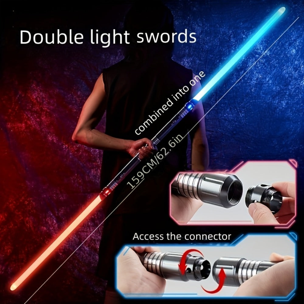 Light Up Saber 15 Colors 2-in-1 Metal Gravity Sensing, Rechargeable Glow Sword with Upgraded LED — image 4