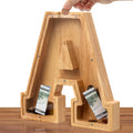 Personalized Wooden Piggy Bank for Kids – A-Z Alphabet Letter Initial Coin & Bill Savings Bank for Boys & Girls — image 1