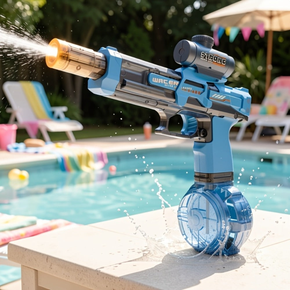Electric Water Gun Large for Kids & Adults, High-Power Squirt Blaster for Pool Beach Lawn Backyard Summer Water Battle — imag