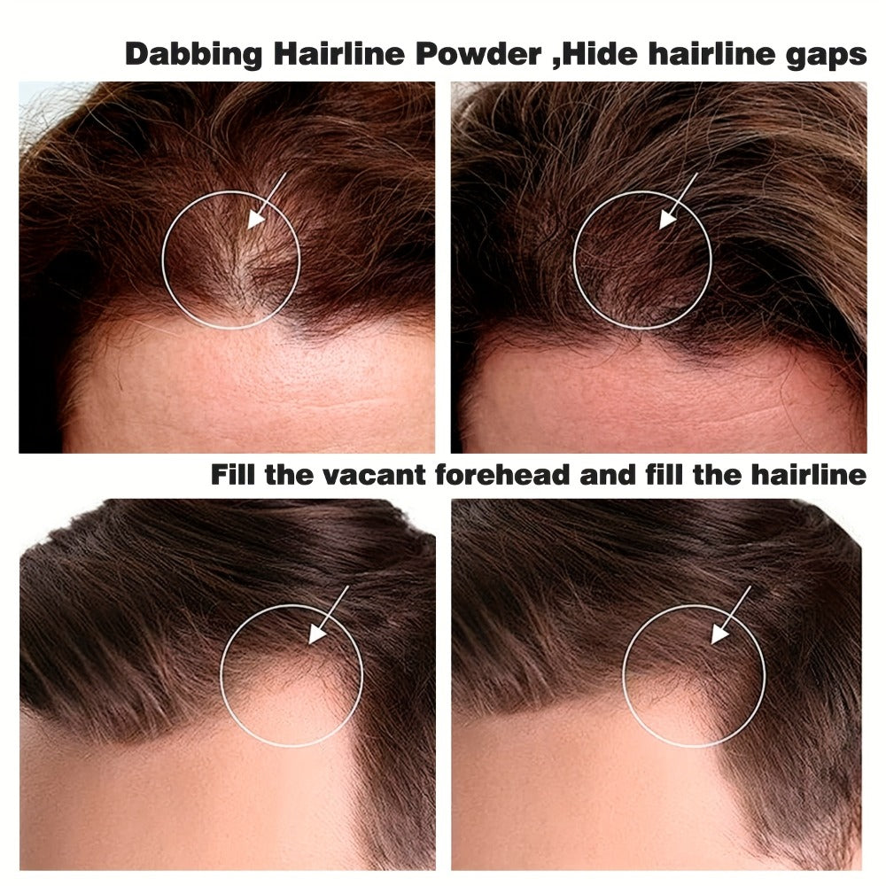 Beard Touch-Up Powder for Men - Instant Gray Coverage Beard Filler for Sparse Patchy Beard for Makeup, Travel and Everyday Va