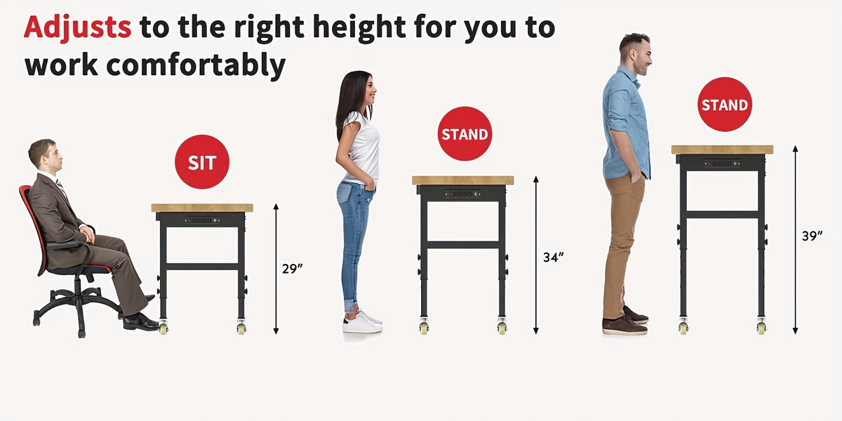 Wood-Top Rolling Workbench in 48, 60 or 70-Inch Lengths with Drawer and No-Drawer Checkout Options — image 17