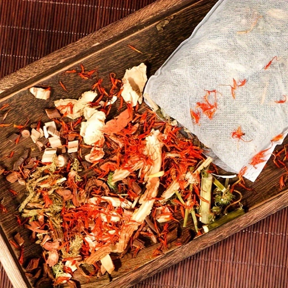Herbal Foot Soak Packets 20 Pack 12 Chinese Herbs Motherwort Foot Bath Bags Warming Cold Feet Circulation — image 10