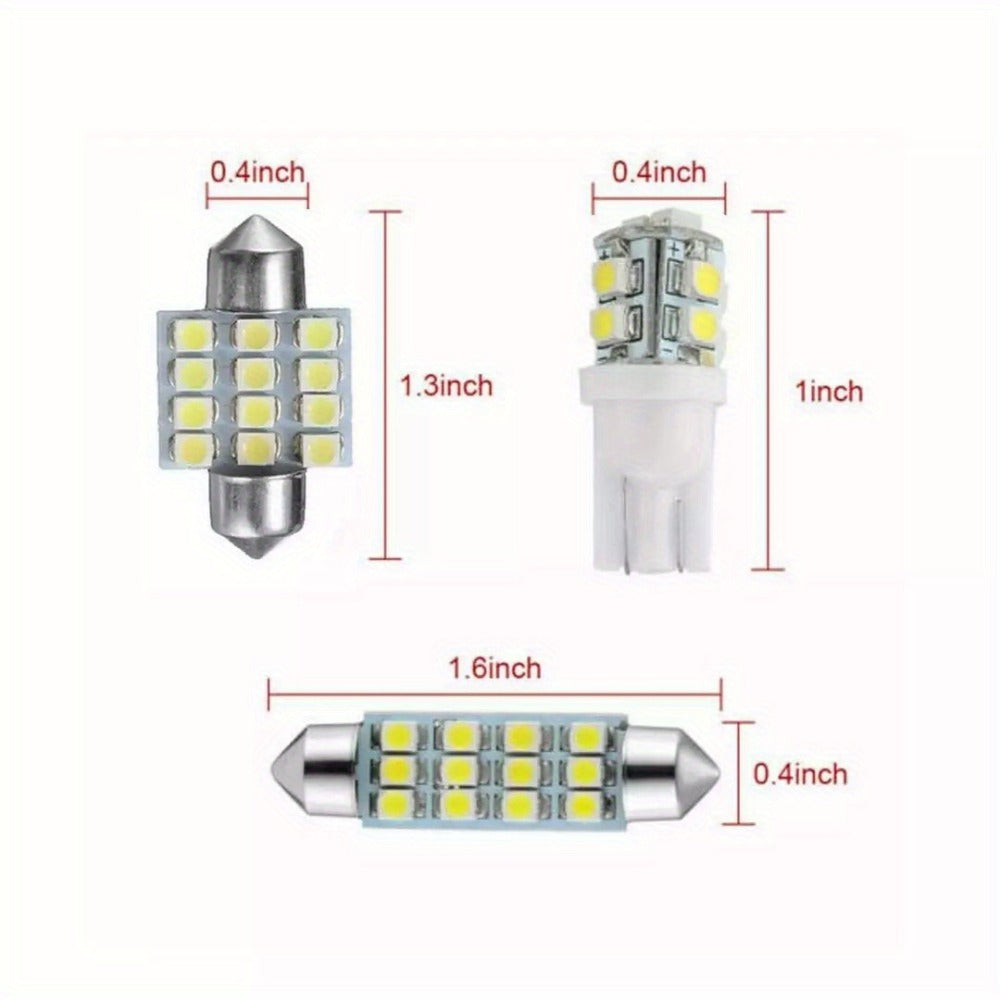 LED Car Interior Light Bulbs 40PCS W5W 168 6000K Cold White – Width Indicator Reading Roof Dome Lamp Replacement Set — image 