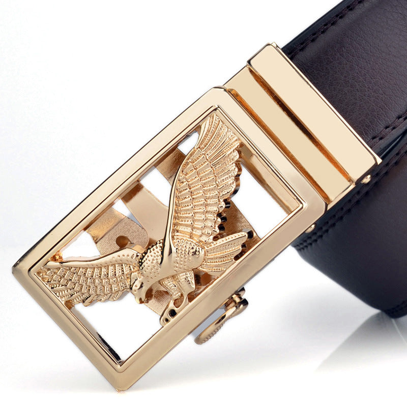 Mens Automatic-Buckle Business-Casual Belt
