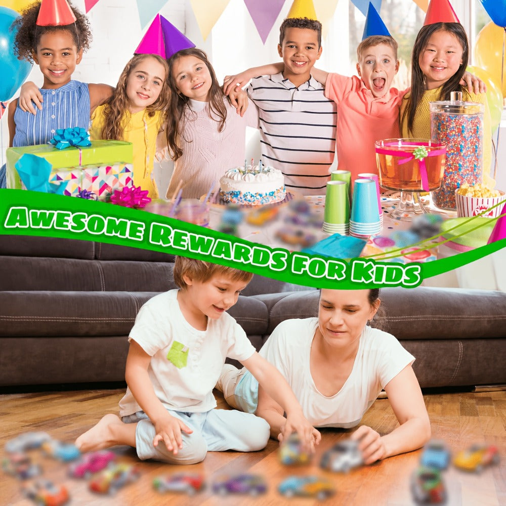 Pull Back Cars Bulk 72 Pack, Mini Race Cars Pull Back and Go Toy Vehicles for Kids Birthday Party Favors — image 6