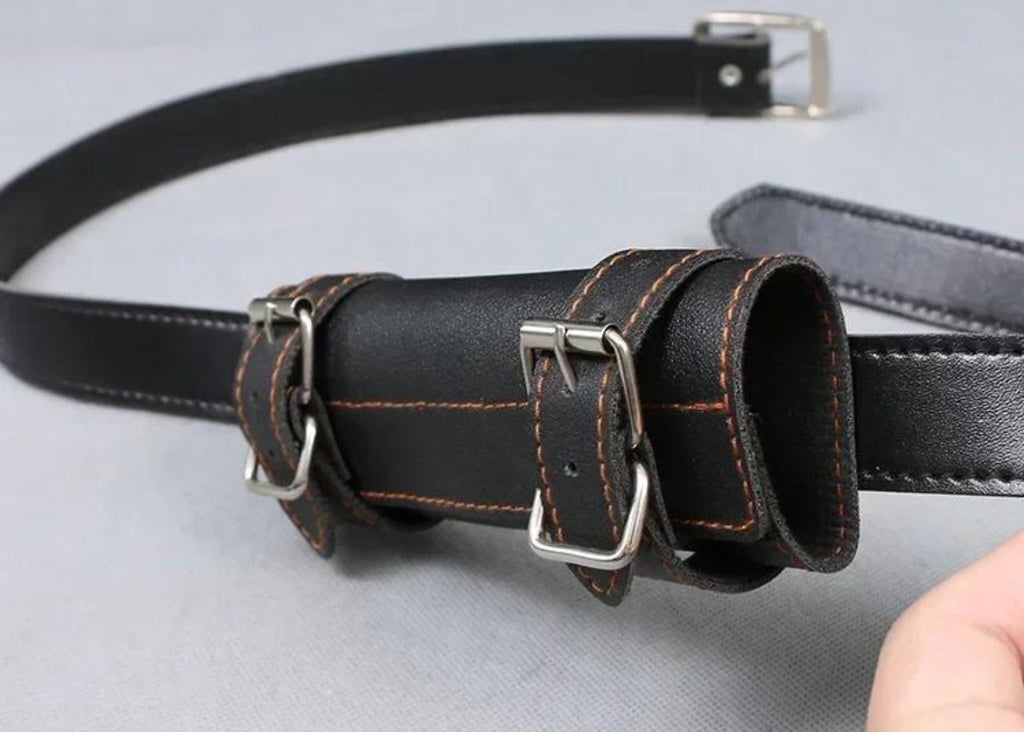 Sword Belt Holster with Dual Buckle Loops in Black or White for Katana-Style Costume Props — image 15