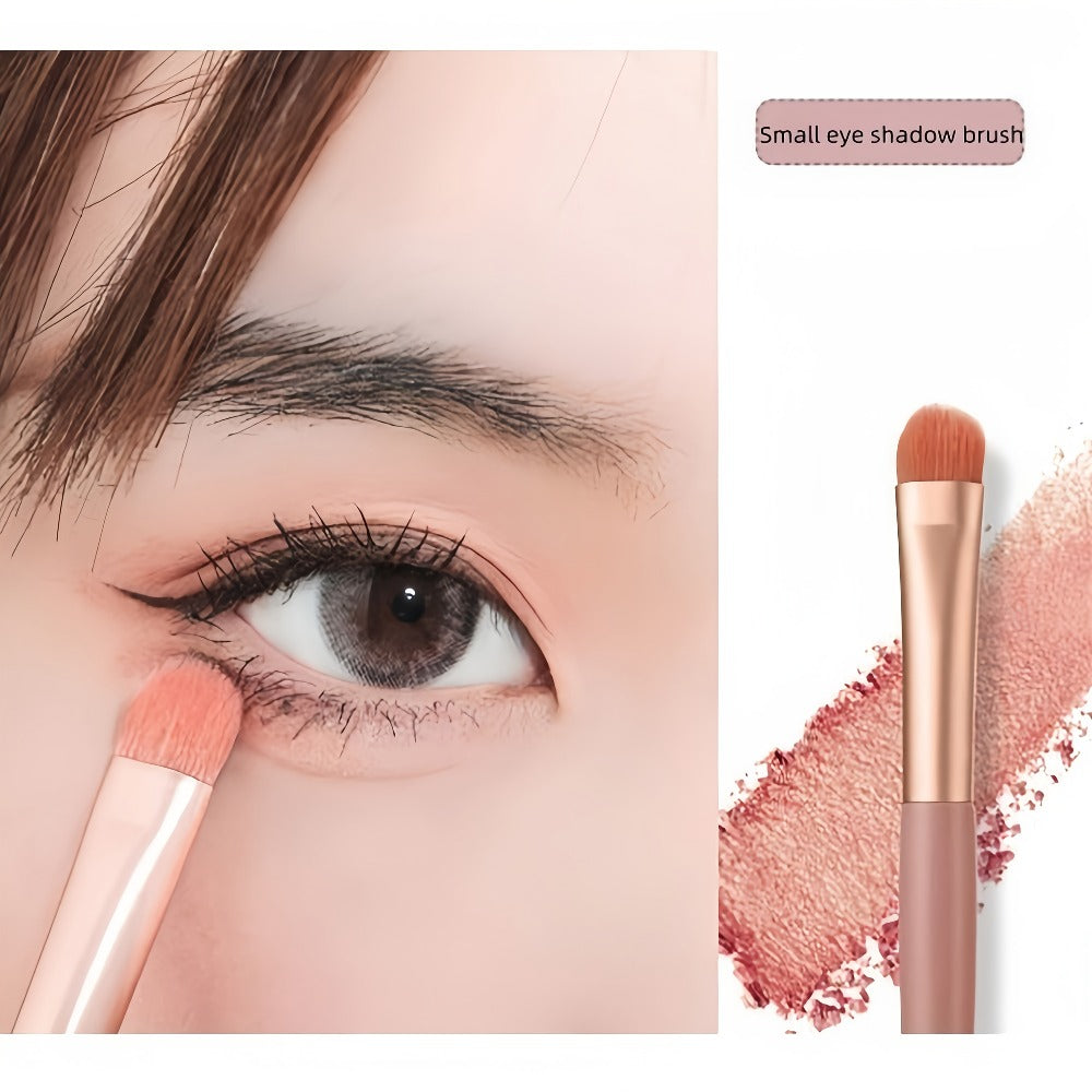 Makeup Brush Set 16pcs Complete Face Brush Kit – Blush Powder Eyeshadow Contour Brow & Lip Brushes, Soft Blendable Fragrance-