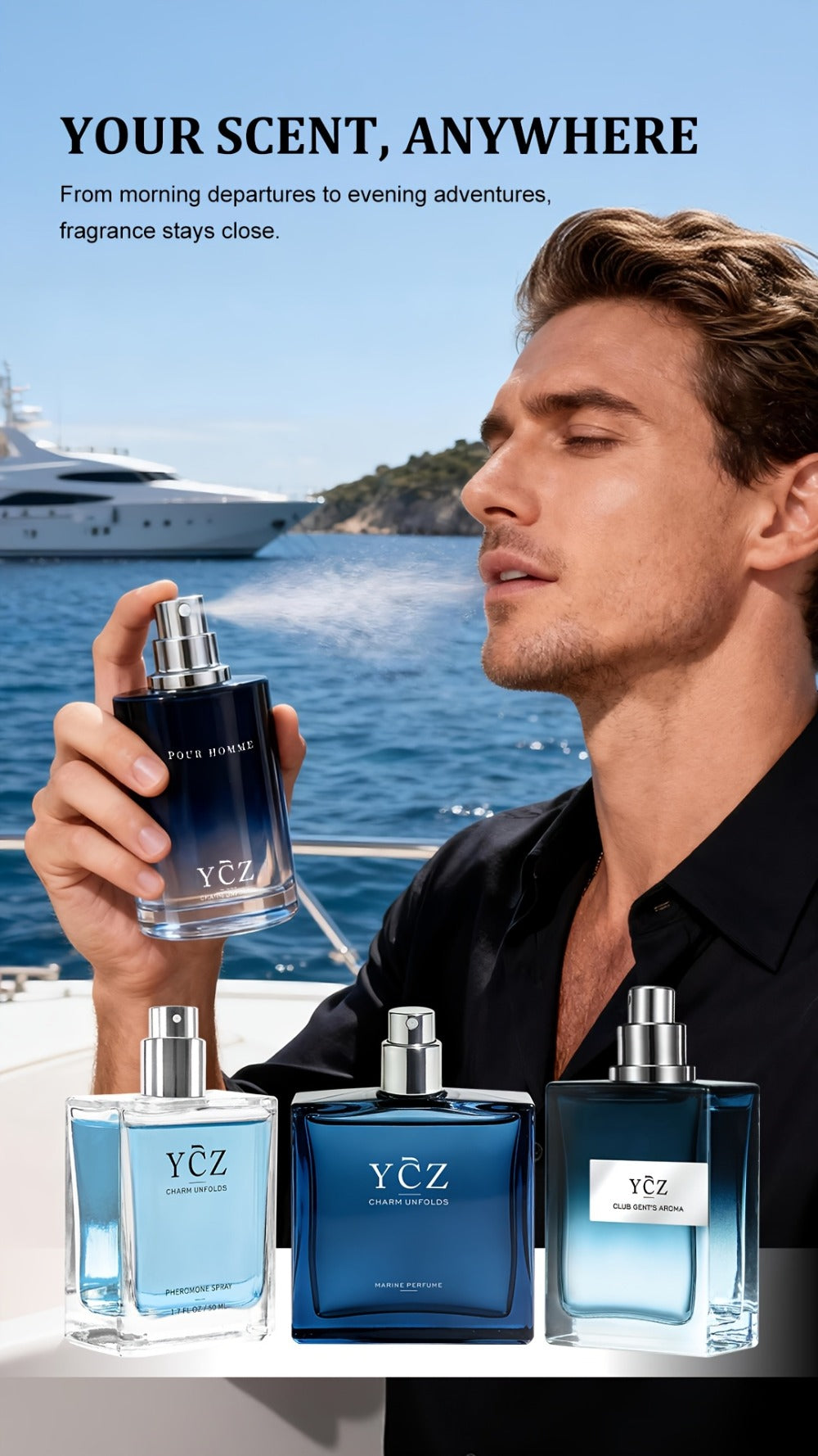 Men's Cologne Gift Set - Eau de Parfum Lavender Fresh & Woody Fragrance, Multi-Piece Sets 2 3 or 4 Bottles — image 19