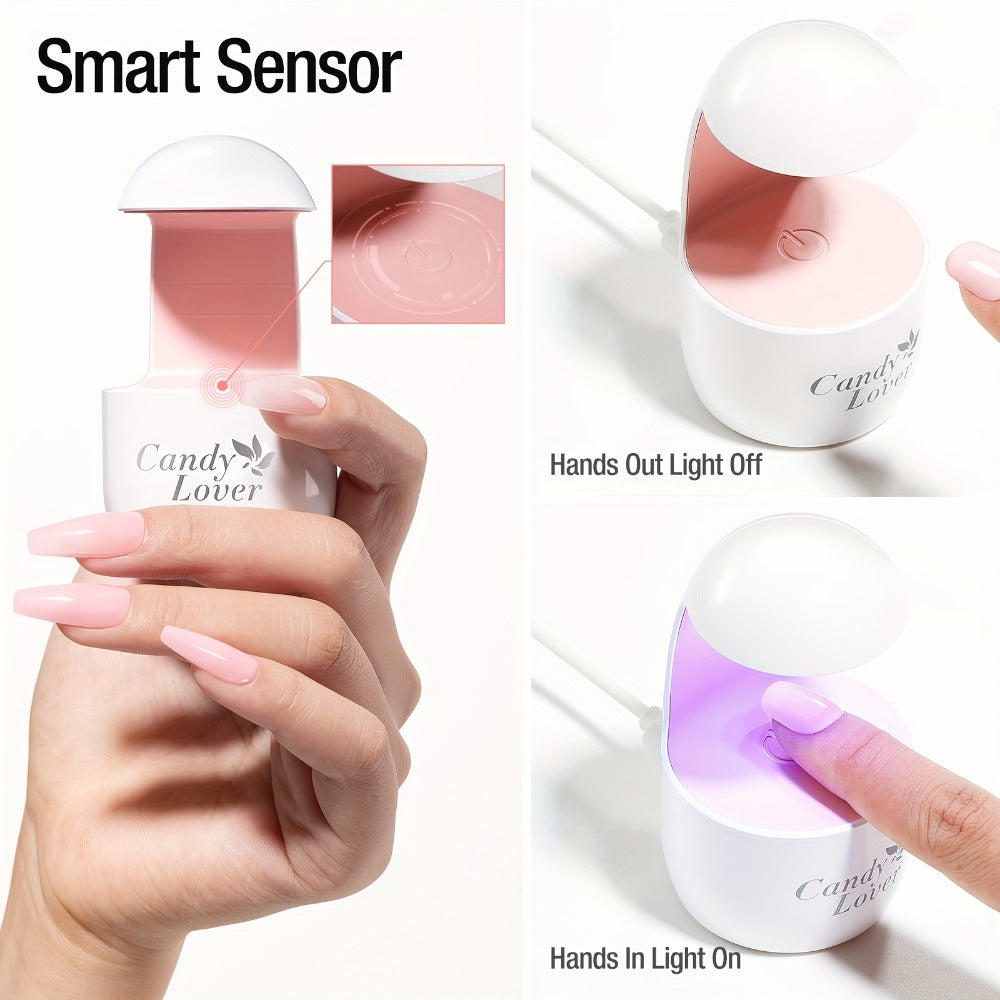 Mini UV LED Nail Lamp, Portable Compact Gel Nail Curing Light for Travel & Home, Fast Gel Polish Dryer — image 2