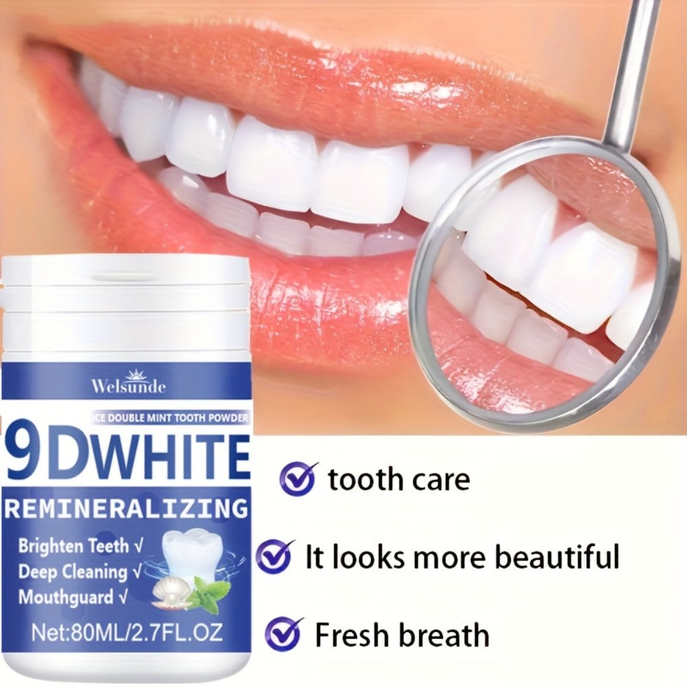 Hydroxyapatite Tooth Powder 3-Pack Remineralizing Whitening Deep Cleaning Mint Fresh Breath Enamel Oral Care — image 3