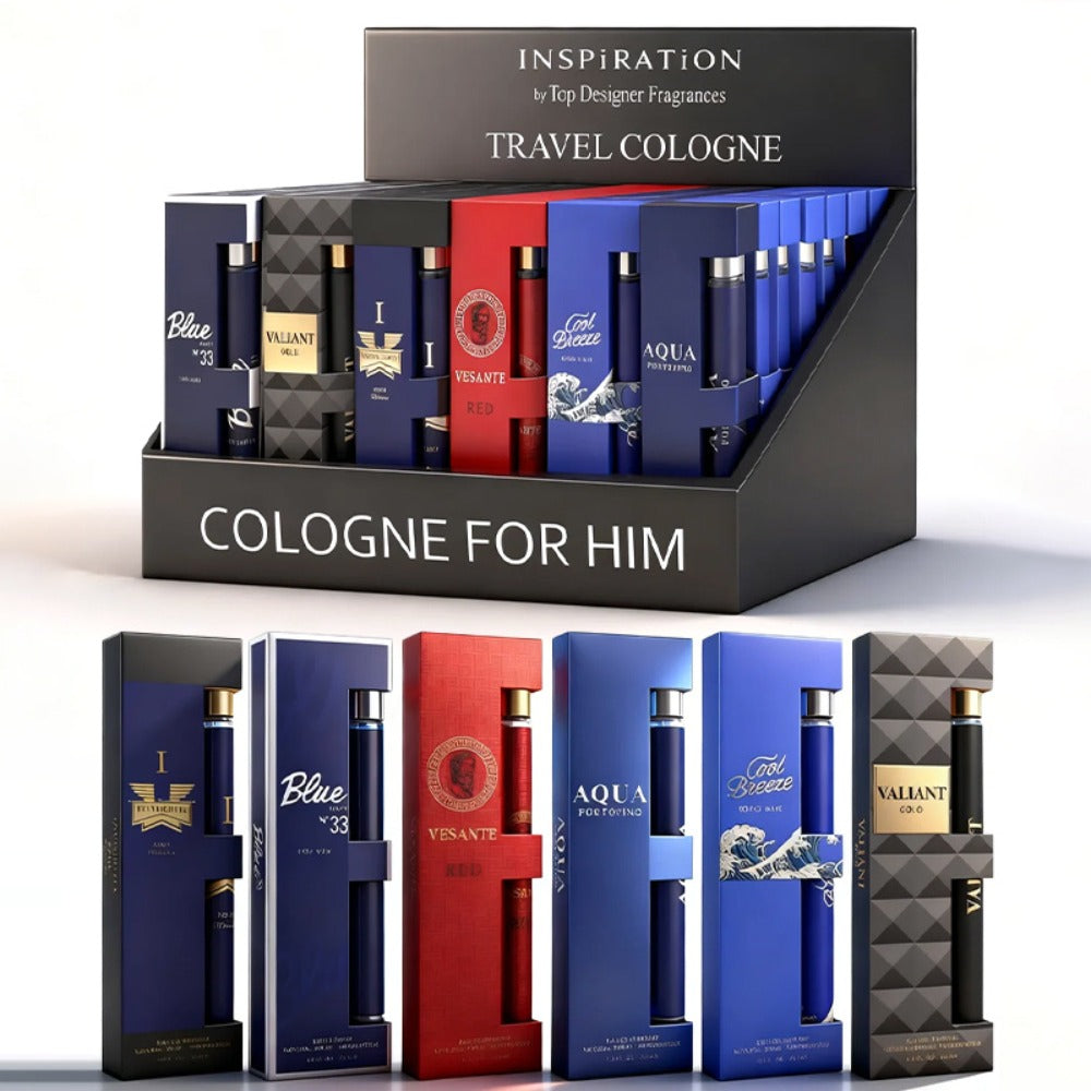 Eau de Toilette Six-Piece Fragrance Spray Set for Men with 35ml Bottles in Mixed Color Boxes — image 1