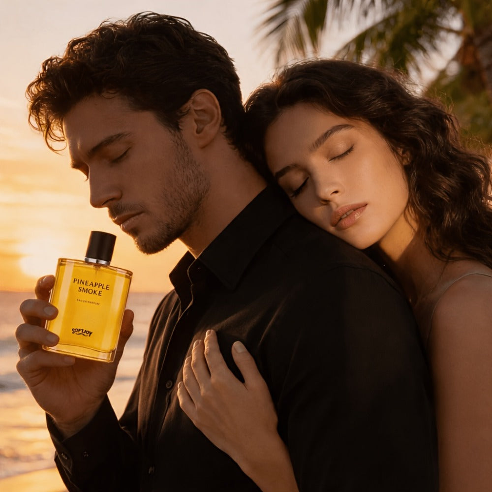 Perfume for Men in 3.04 oz Gold Bottle with Pineapple, Blackcurrant, Birch and Smoky Scent Profile — image 4