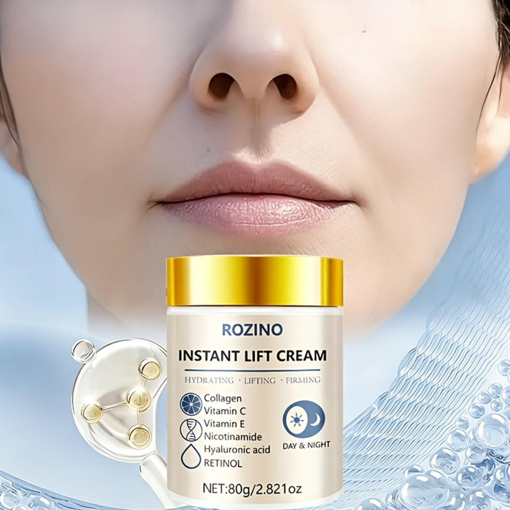 Collagen Niacinamide Face Neck Cream Instant 5-Second Lift Tightening Dark Circles Puffiness ROZINO All Skin Types Sensitive 