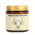 Whipped Beef Tallow Balm for Face & Body 4oz – Grass-Fed with Honey, Natural Non-Greasy Deep Moisturizer for Dry & Sensitive 