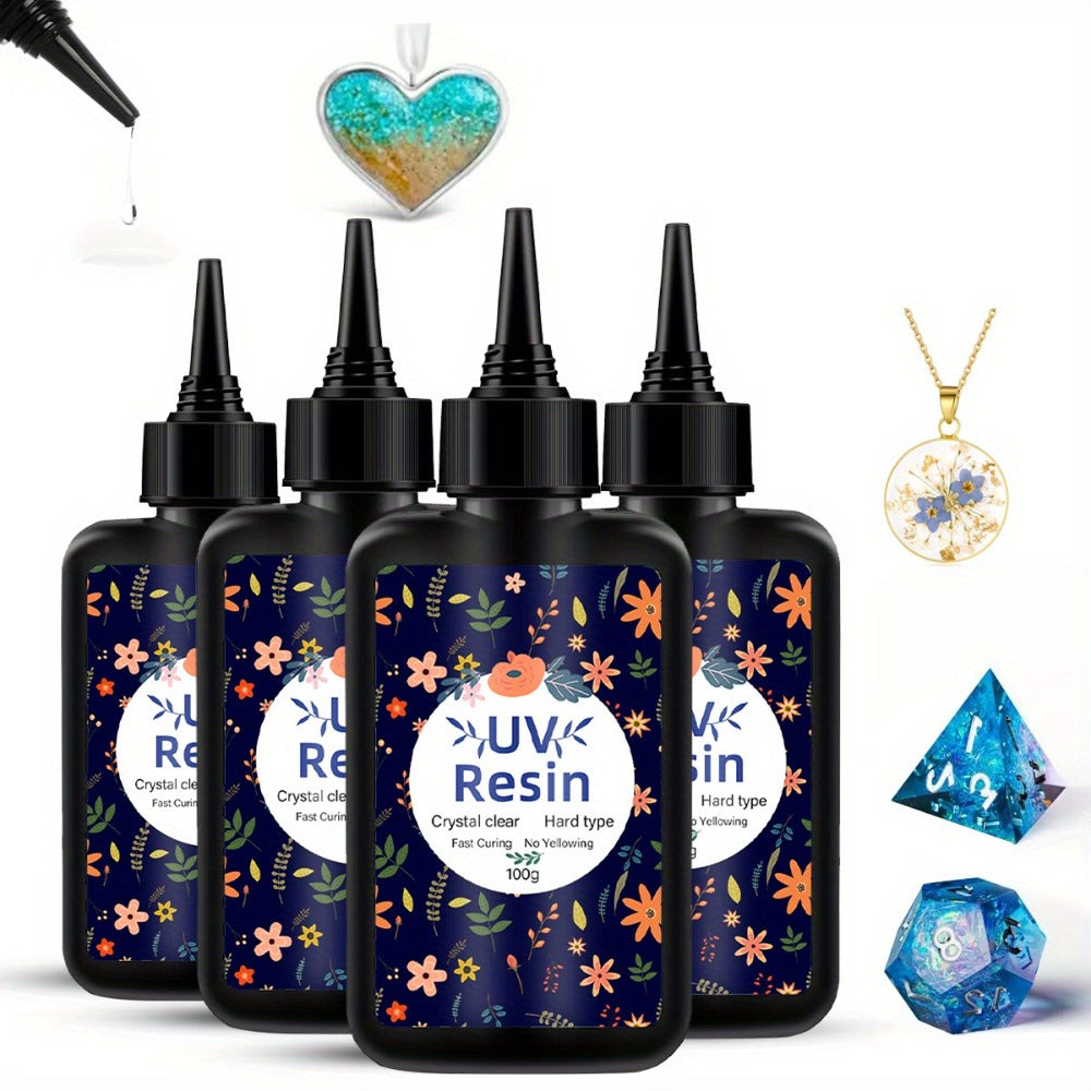 UV Resin Fast Curing Crystal Clear High Viscosity Transparent Epoxy Resin for Jewelry Making Casting & Crafts — image 1