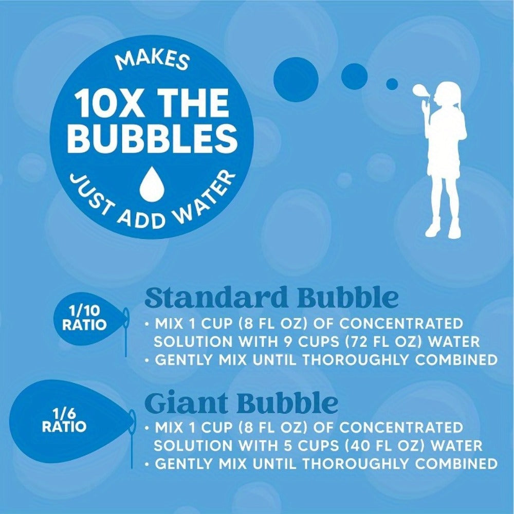 32oz Bubble Solution Refill Concentrate, Makes 2.5 Gallons, Compatible with Bubble Machines, Wands & Blowers — image 8