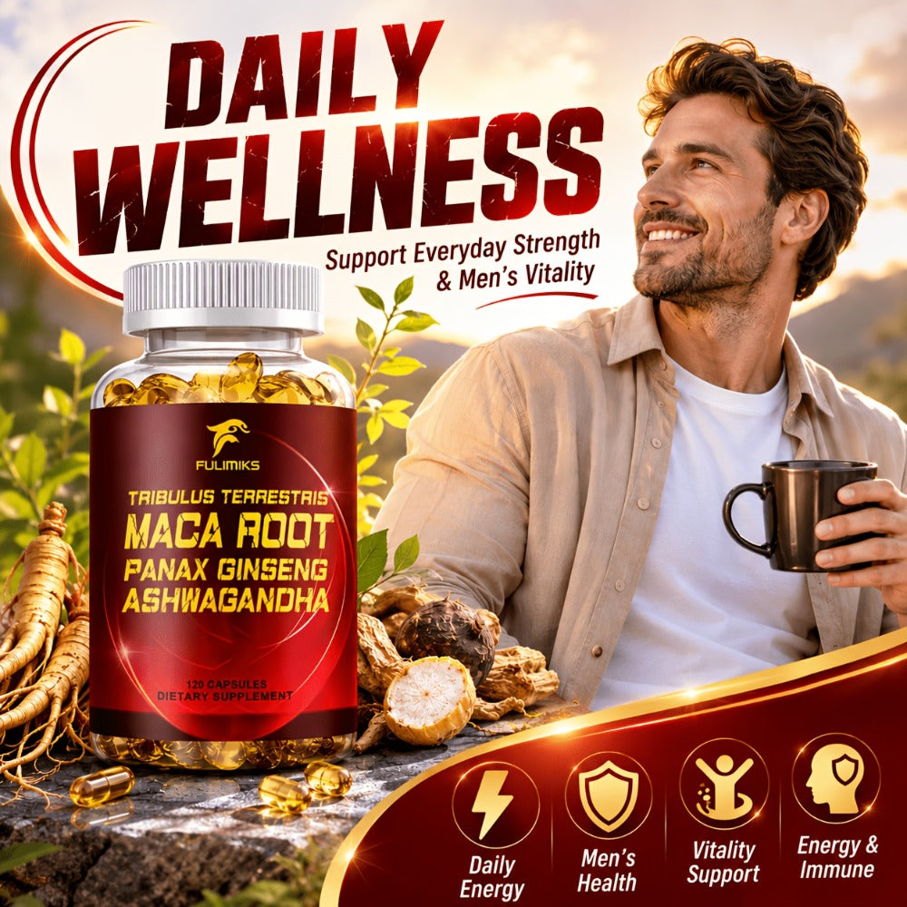 Tribulus and Maca Men's Health Supplement Vegetable Capsules, 120 Count in One Labeled Bottle — image 6