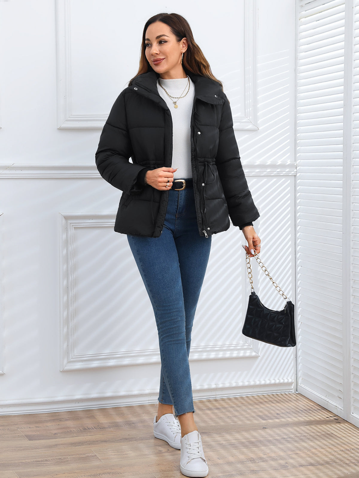 Women Puffer Coat Cotton-padded Jacket Cotton-padded