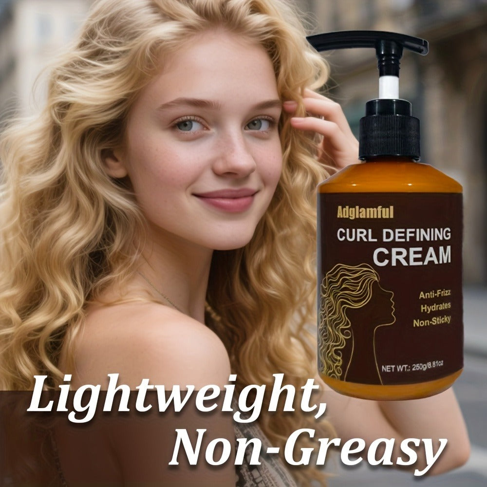 Pump-Bottle Curl Defining Cream with Leave-In Application for Wavy, Curly and Coily Hair Types — image 4