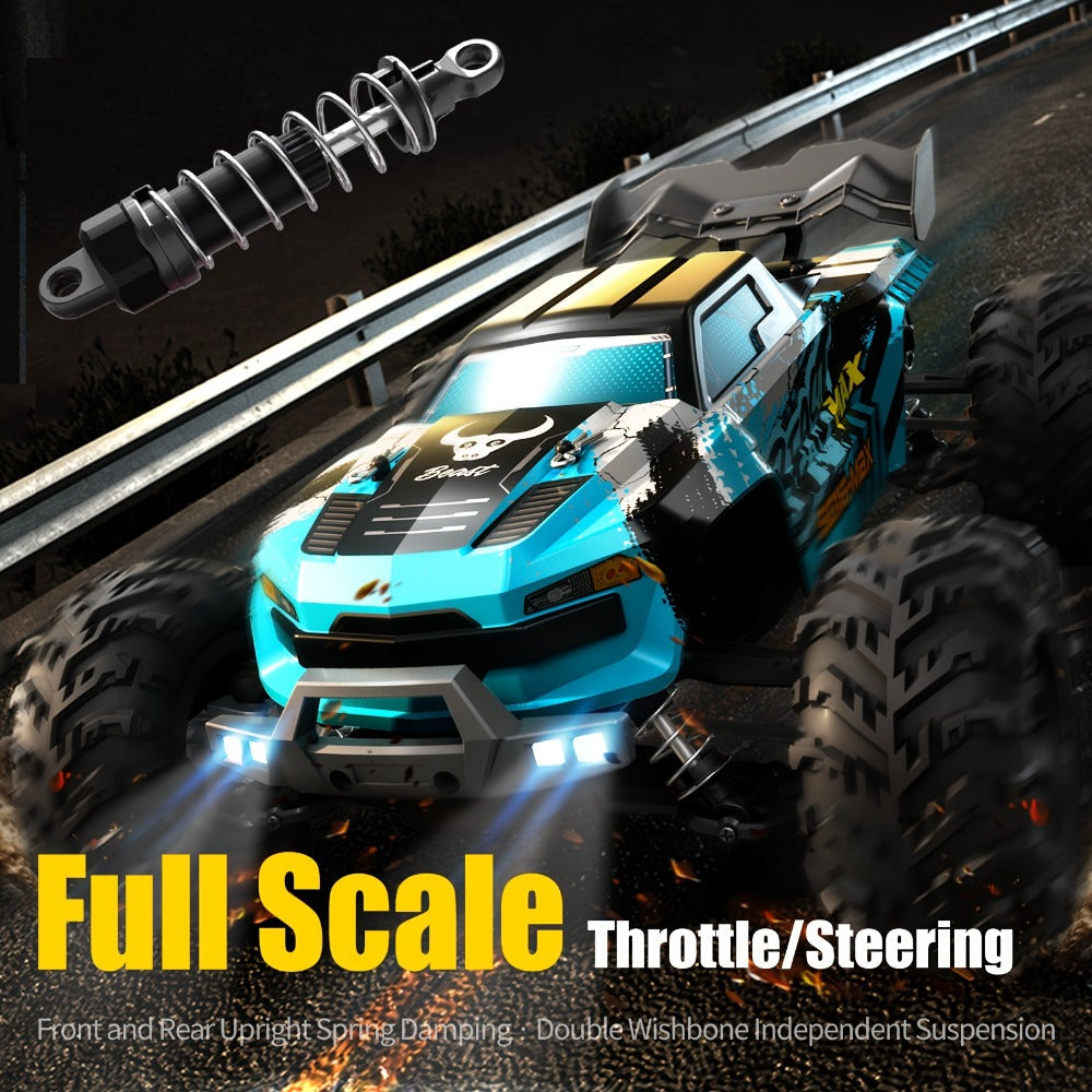 Remote Control Car in a 1:16 4WD RC390 Off-Road Design with LED Lights and Two Batteries — image 7