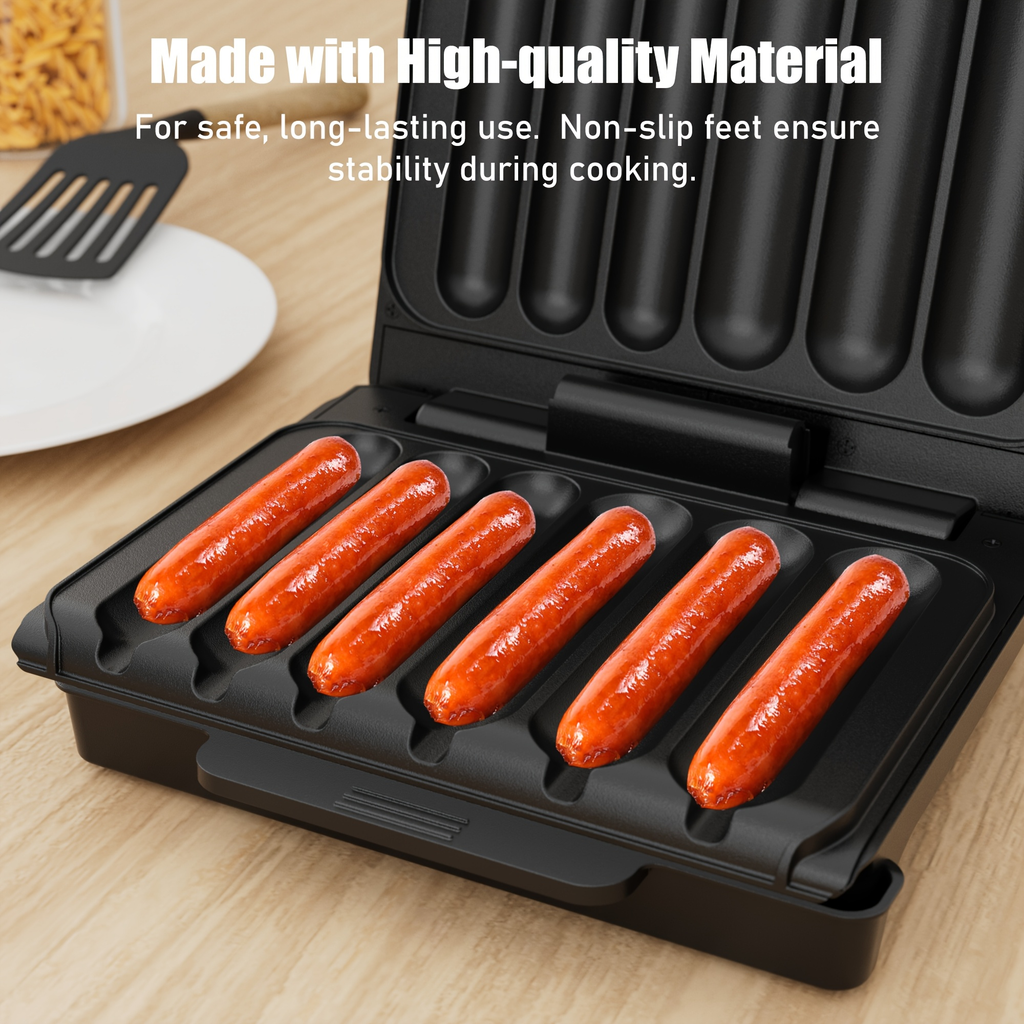 Hot Dog Machine in an Electric Design with Drip Tray for BBQ Parties — image 6