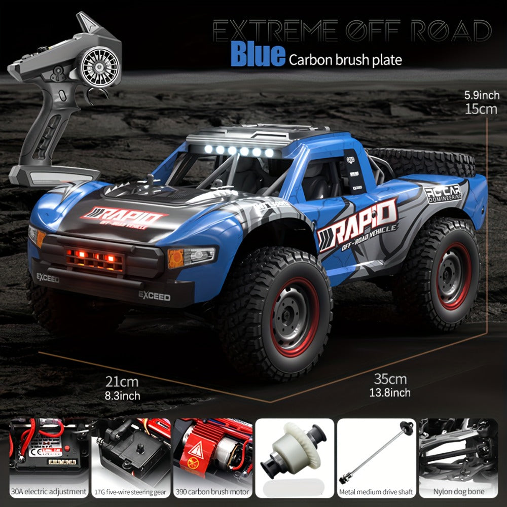 Remote Control Car, RAPTO 1:14 Scale 4WD Off-Road Truck with Carbon-Brush or Brushless Motor Variants and 2.4GHz Control — im