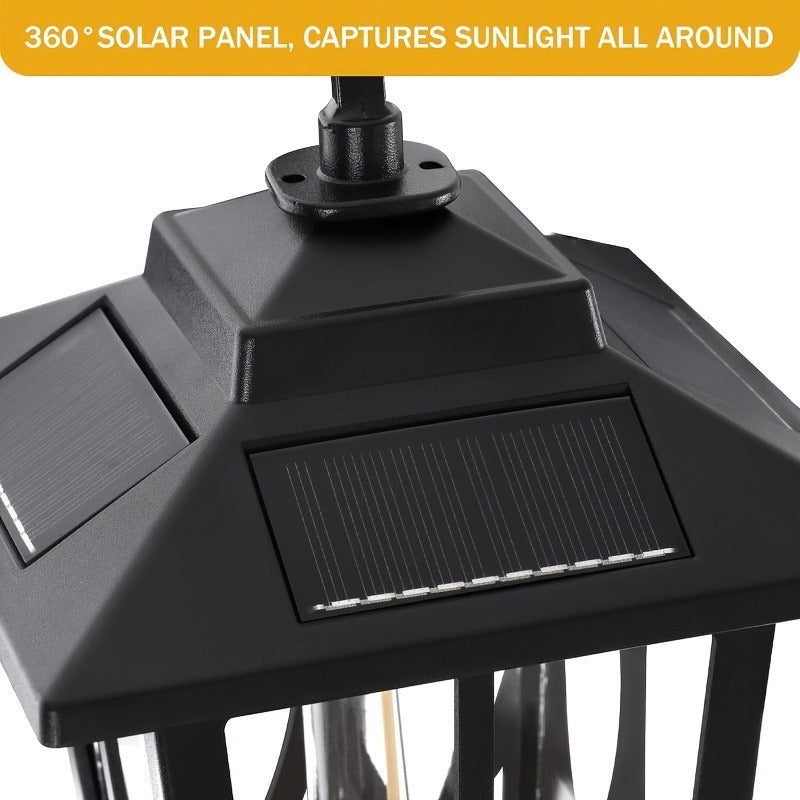 Three-Head Solar Lamp Post, Up to 73 Inches with Four Height Settings and 3000K Light Label — image 10