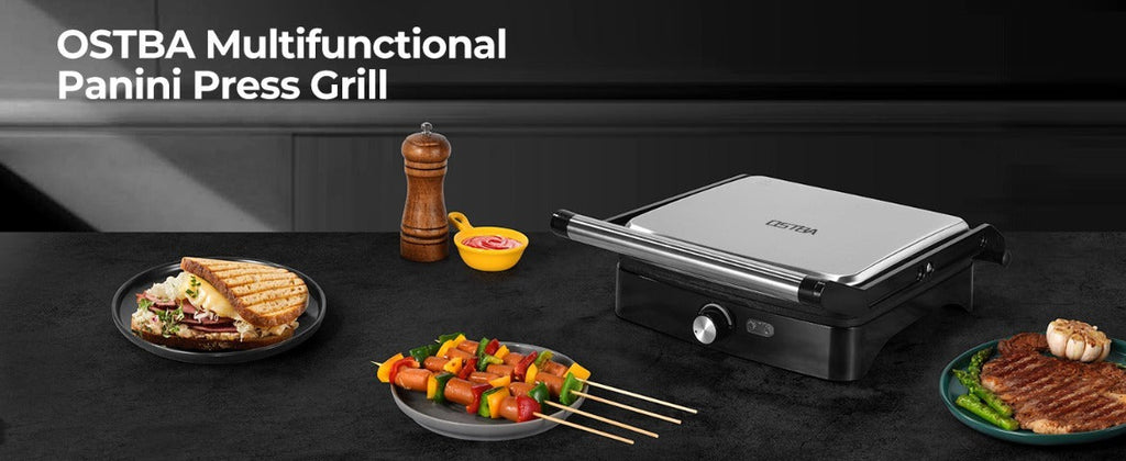 Panini Press Grill Indoor Sandwich Maker 4 Slice, Non-Stick 1200W Electric Grill with Temperature Control — image 11