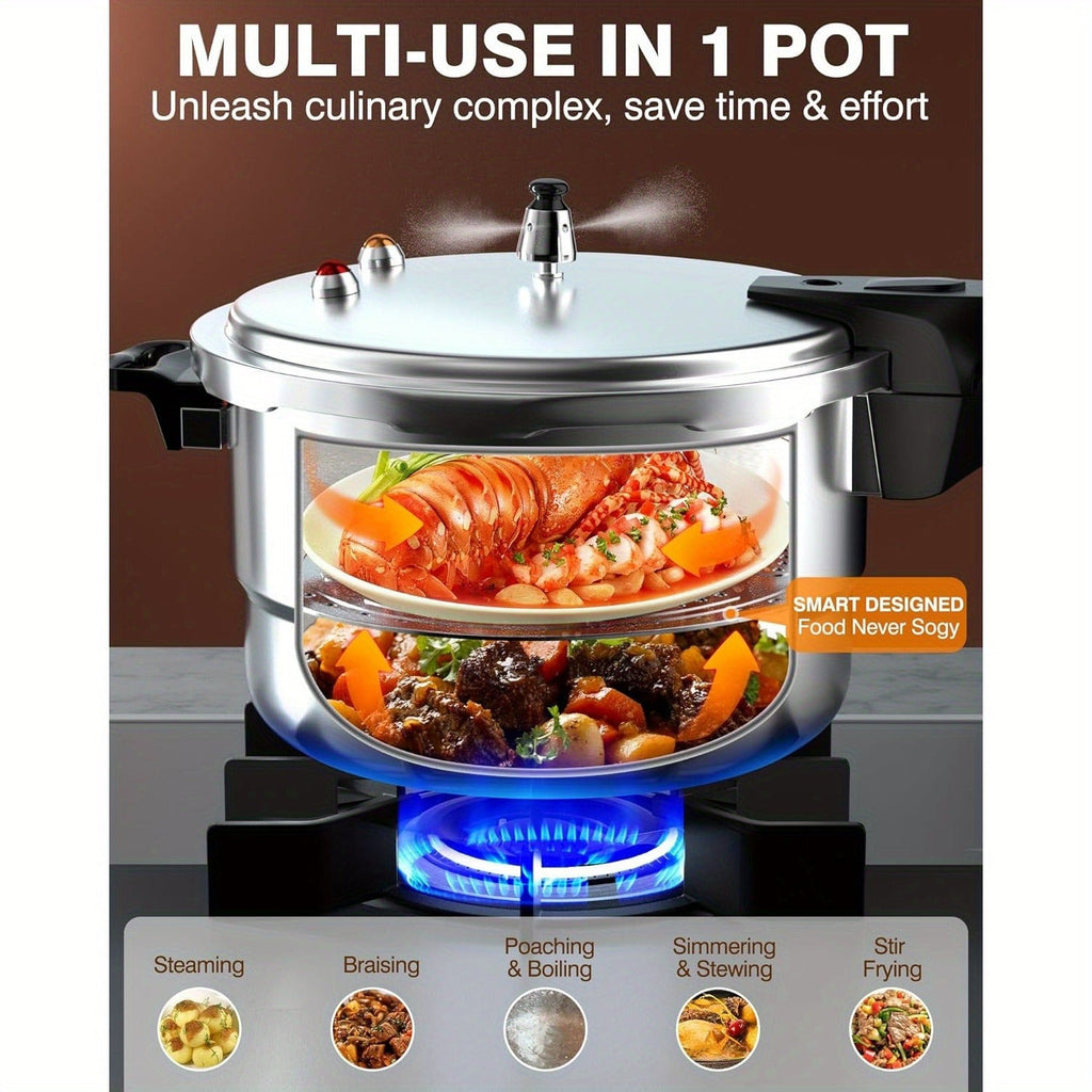 Pressure Cooker Aluminum with Canner Rack, Large 6QT 8QT 10QT Pressure Canner for Home Canning — image 13