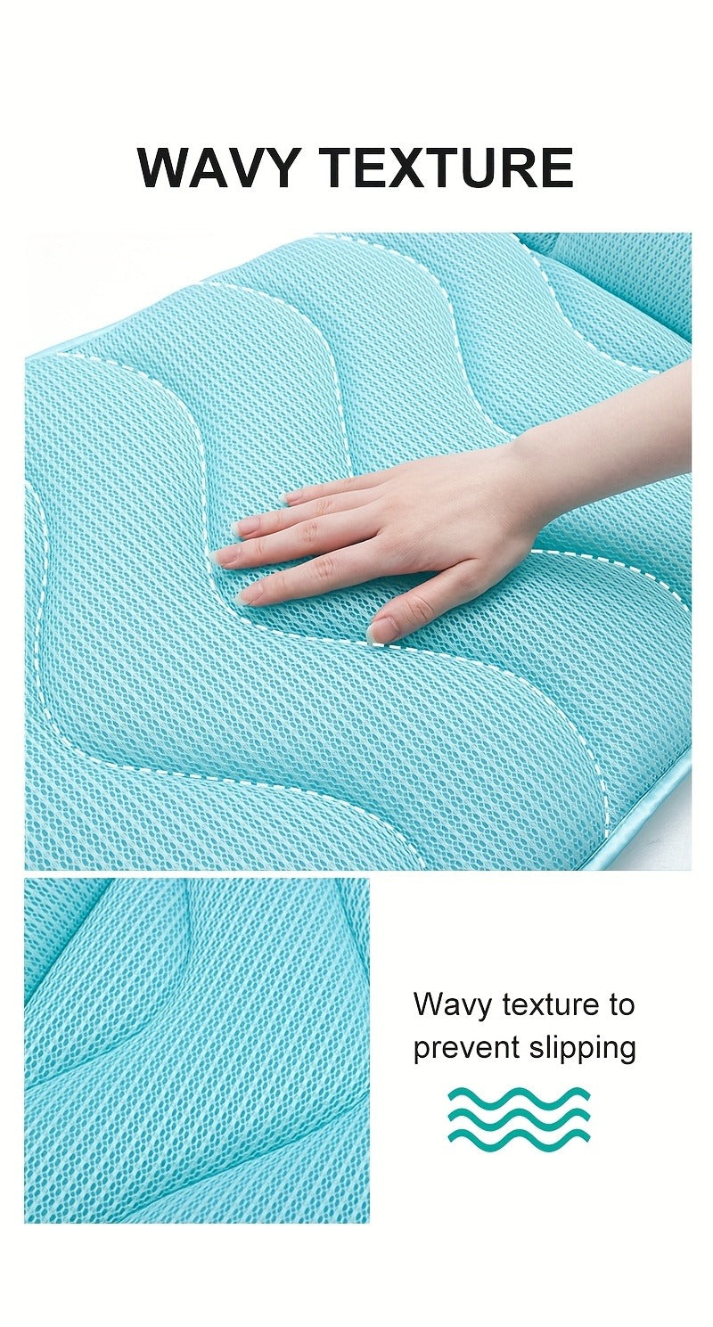 Full-Body Bathtub Cushion in 60 × 21.7-Inch Size with Aqua Mesh, Raised Headrest and Lumbar Pad — image 11