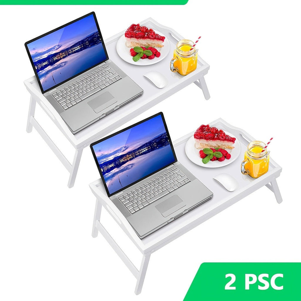 Bed Tray with Folding Legs Large 19.5x12 Inch Lap Desk for Breakfast Sofa Laptop Reading Drawing Snack Tray Eco Friendly Fold