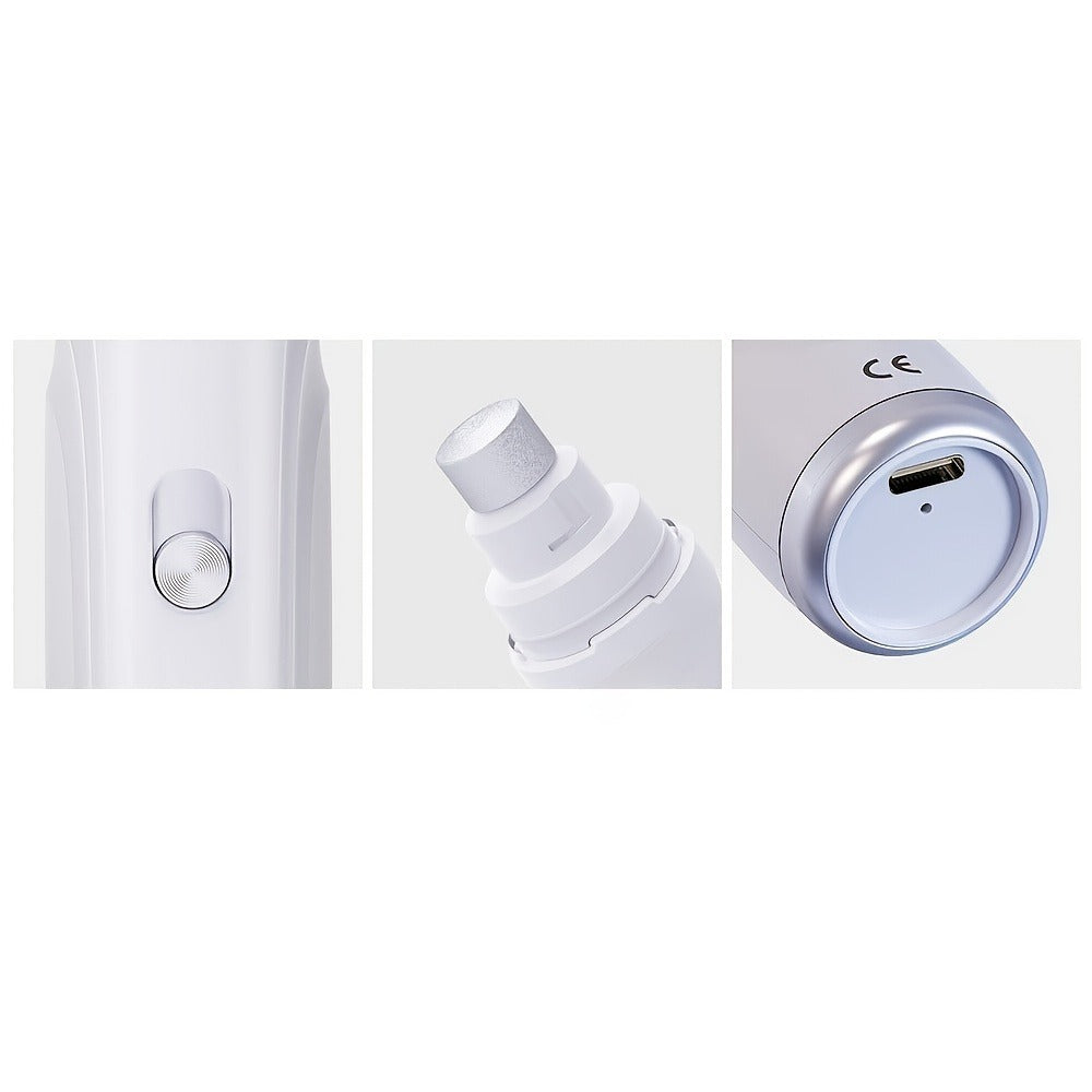 Pet Nail Grinder, DXYE WANIR Rechargeable Two-Speed Tool with Three Port Sizes and White Finish — image 13