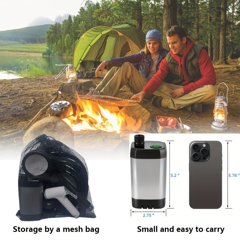 Portable Camping Shower 6000mAh IPX7 120-Min Runtime for Camping, Travel and Outdoor Use, with the Listed Configuration — ima