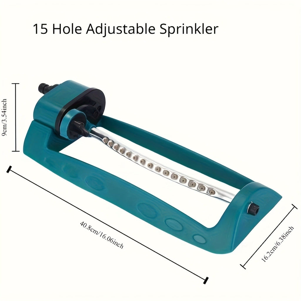 Oscillating Garden Sprinkler, 19-Hole Adjustable Swing Sprinkler with Universal Connector, No Battery Required — image 10