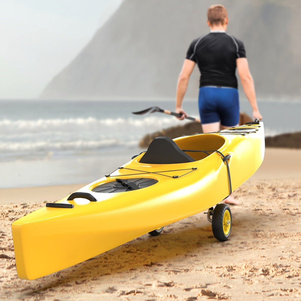 Kayak Cart Trolley Carrier Dolly, Canoe Paddle Board Boat Transport with 10-Inch Solid Wheels — image 11