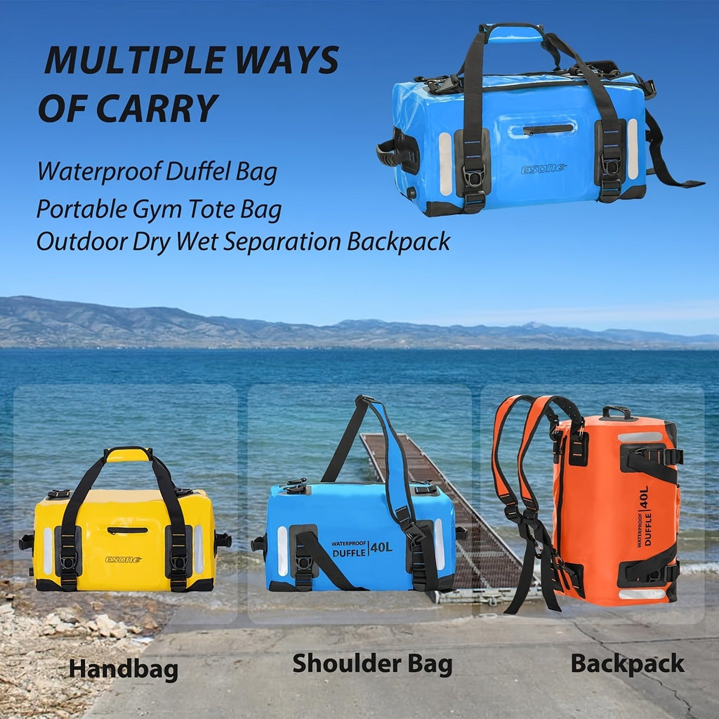 Waterproof Dry Bag Backpack – 40L / 60L Duffel for Kayaking, Camping, Paddle Board & Surfing | Men & Women — image 13