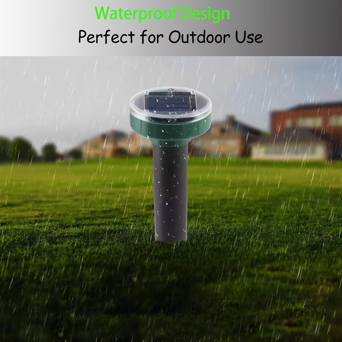 Solar Ultrasonic Pest Repeller Outdoor Rodent Stake for Yard Garden Farm Mole Snake Skunk Dog Device 2/4/6/10 Pack — image 10