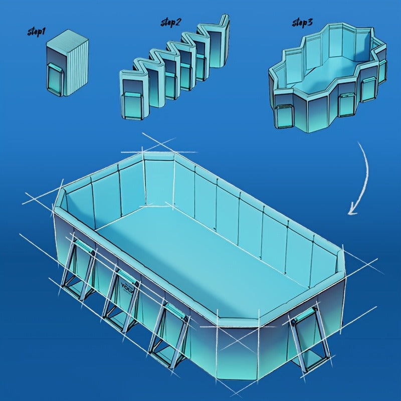 Above Ground Pool for Garden, Patio and Yard Use, with the Listed Configuration, for Everyday Use and Organized Storage — ima