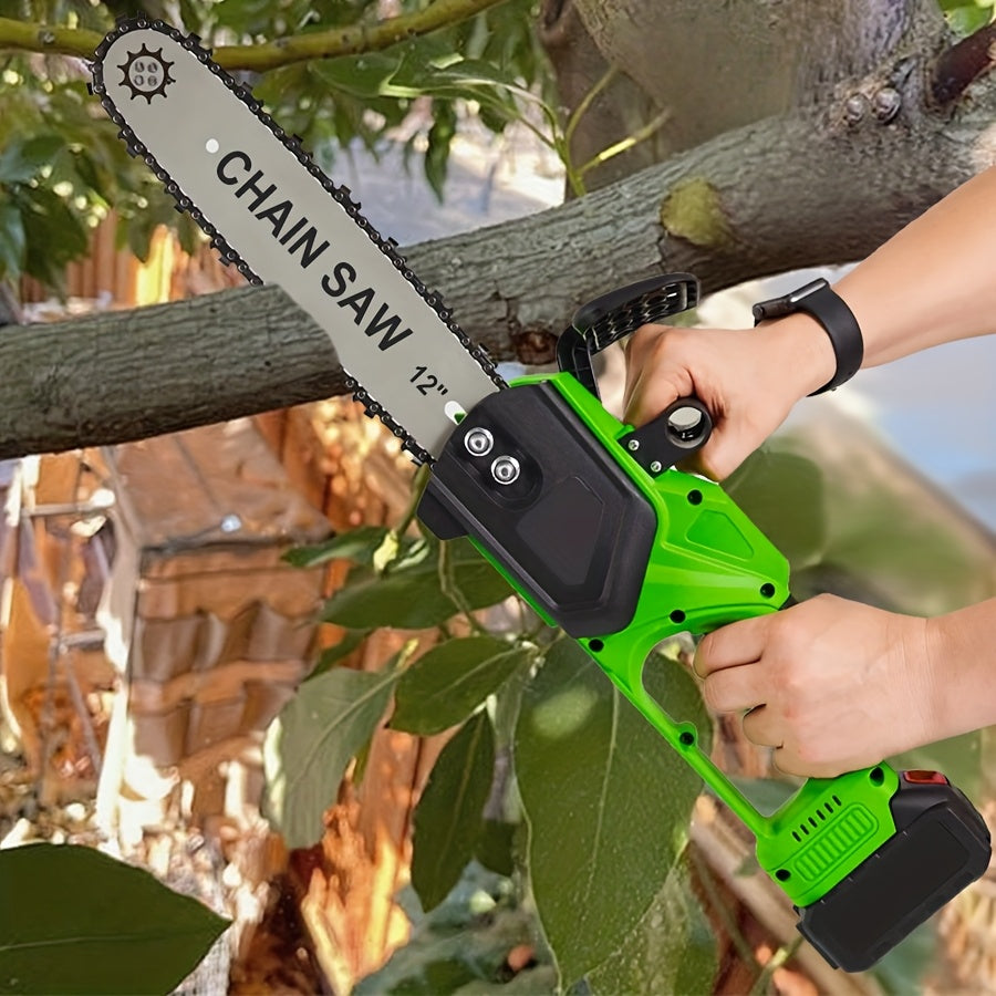 Cordless Chainsaw Brushless Battery for Garden, Patio and Yard Use, with the Listed Configuration — image 1