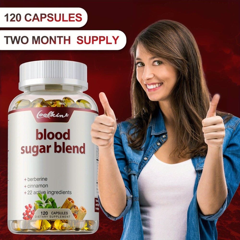 Blood Sugar Blend 120 Capsules, Berberine HCL, Cinnamon, CoQ10, Turmeric & Alpha Lipoic Acid — image 7